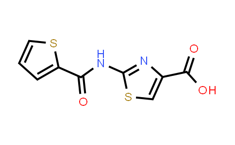 CAS No. 941869-49-4, 2-[(2-Thienylcarbonyl)amino]-1,3-thiazole-4-carboxylic acid