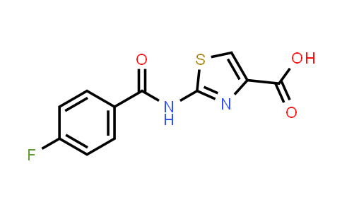 CAS No. 941869-52-9, 2-[(4-Fluorobenzoyl)amino]-1,3-thiazole-4-carboxylic acid