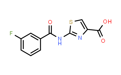 CAS No. 941869-58-5, 2-[(3-Fluorobenzoyl)amino]-1,3-thiazole-4-carboxylic acid