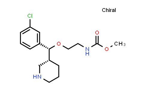 MC581555 | 942142-80-5 | Carbamic acid, N-[2-[(R)-(3-chlorophenyl)(3R)-3-piperidinylmethoxy]ethyl]-, methyl ester