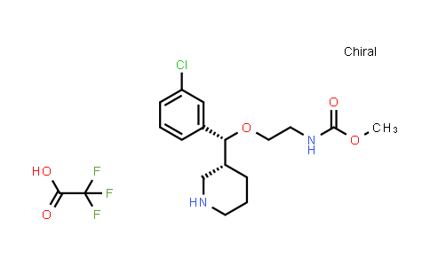 942142-81-6 | Methyl 2-((R)-(3-chlorophenyl)((R)-piperidin-3-yl)methoxy)ethylcarbamate (2,2,2-trifluoroacetate)