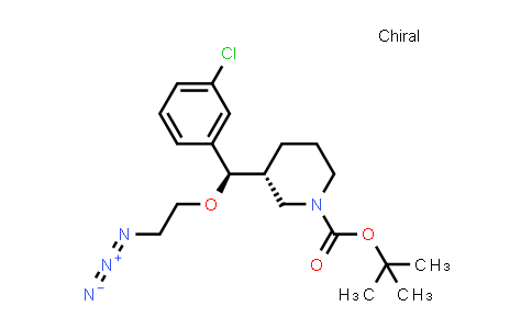 CAS No. 942145-05-3, (R)-tert-Butyl 3-((R)-(2-azidoethoxy)(3-chlorophenyl)methyl)piperidine-1-carboxylate