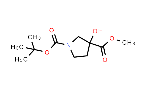 CAS No. 942190-61-6, 1-tert-Butyl 3-methyl 3-hydroxypyrrolidine-1,3-dicarboxylate
