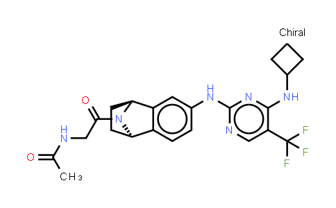 MC581601 | 942487-62-9 | Acetamide, N-[2-[(1R,4S)-6-[[4-(cyclobutylamino)-5-(trifluoromethyl)-2-pyrimidinyl]amino]-1,2,3,4-tetrahydronaphthalen-1,4-imin-9-yl]-2-oxoethyl]-