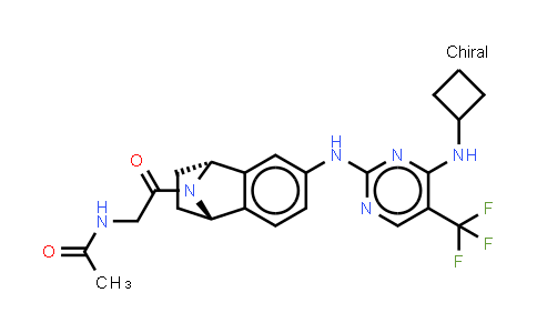 CAS No. 942490-07-5, Acetamide, N-[2-[6-[[4-(cyclobutylamino)-5-(trifluoromethyl)-2-pyrimidinyl]amino]-1,2,3,4-tetrahydronaphthalen-1,4-imin-9-yl]-2-oxoethyl]-