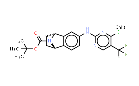 942492-12-8 | Naphthalen-1,4-imine-9-carboxylic acid, 6-[[4-chloro-5-(trifluoromethyl)-2-pyrimidinyl]amino]-1,2,3,4-tetrahydro-, 1,1-dimethylethyl ester