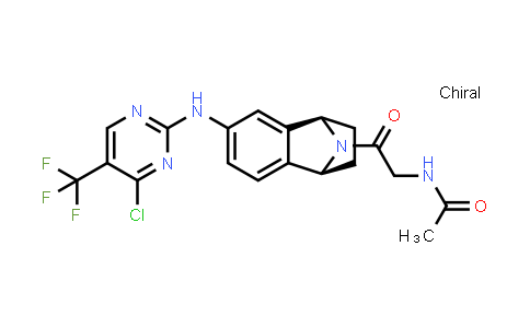 CAS No. 942492-29-7, N-(2-((1S,4R)-6-((4-chloro-5-(trifluoromethyl)pyrimidin-2-yl)amino)-1,2,3,4-tetrahydro-1,4-epiminonaphthalen-9-yl)-2-oxoethyl)acetamide