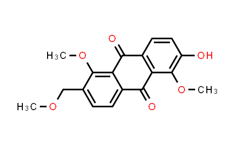 MC581625 | 942609-65-6 | 9,10-Anthracenedione, 2-hydroxy-1,5-dimethoxy-6-(methoxymethyl)-