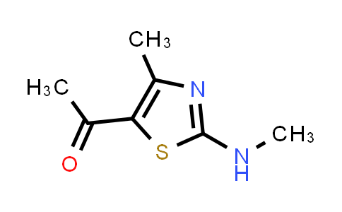 CAS No. 94284-66-9, 1-(4-Methyl-2-(methylamino)thiazol-5-yl)ethan-1-one