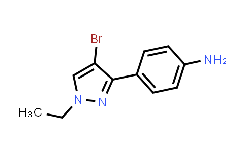 CAS No. 942920-52-7, Benzenamine, 4-(4-bromo-1-ethyl-1H-pyrazol-3-yl)-