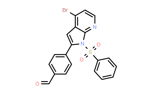 MC581655 | 942921-71-3 | Benzaldehyde, 4-[4-bromo-1-(phenylsulfonyl)-1H-pyrrolo[2,3-b]pyridin-2-yl]-