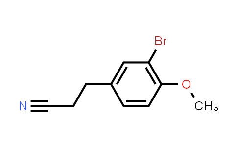 CAS No. 943-66-8, Hydrocinnamonitrile, 3-bromo-4-methoxy-