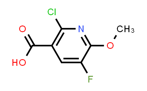 CAS No. 943025-86-3, 2-Chloro-5-fluoro-6-methoxynicotinic acid