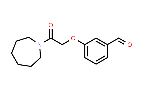 CAS No. 943110-46-1, 3-(2-(Azepan-1-yl)-2-oxoethoxy)benzaldehyde