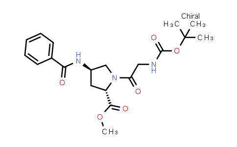 CAS No. 943134-40-5, Methyl (2S,4R)-4-benzamido-1-((tert-butoxycarbonyl)glycyl)pyrrolidine-2-carboxylate