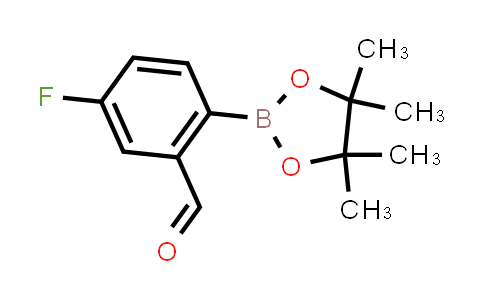 CAS No. 943310-52-9, 5-Fluoro-2-(4,4,5,5-tetramethyl-1,3,2-dioxaborolan-2-yl)benzaldehyde