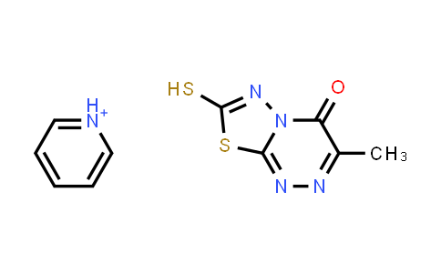 CAS No. 94350-96-6, 7-Mercapto-3-methyl-[1,3,4]thiadiazolo[2,3-c][1,2,4]triazin-4-one pyridinium salt
