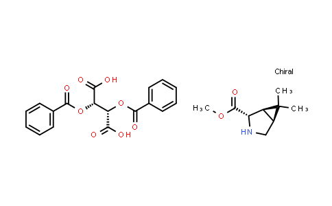 MC581736 | 943516-64-1 | Methyl (1R,2S,5S)-6,6-dimethyl-3-azabicyclo[3.1.0]hexane-2-carboxylate (2S,3S)-2,3-bis(benzoyloxy)succinate