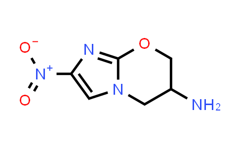 CAS No. 943610-63-7, 2-Nitro-6,7-dihydro-5H-imidazo[2,1-b][1,3]oxazin-6-amine