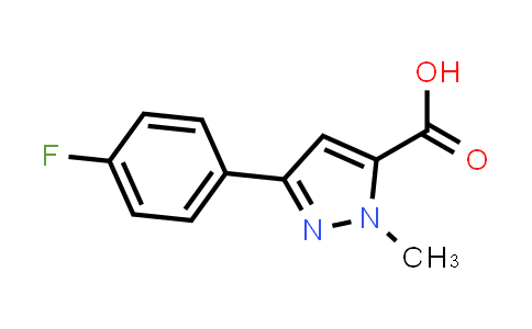 CAS No. 943863-70-5, 3-(4-Fluorophenyl)-1-methyl-1H-pyrazole-5-carboxylic acid