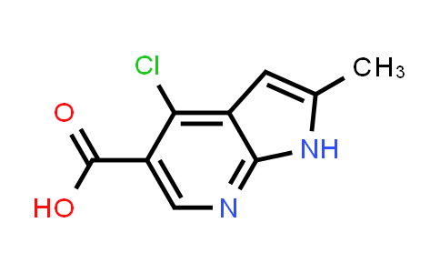 CAS No. 944123-14-2, 1H-Pyrrolo[2,3-b]pyridine-5-carboxylic acid, 4-chloro-2-methyl-