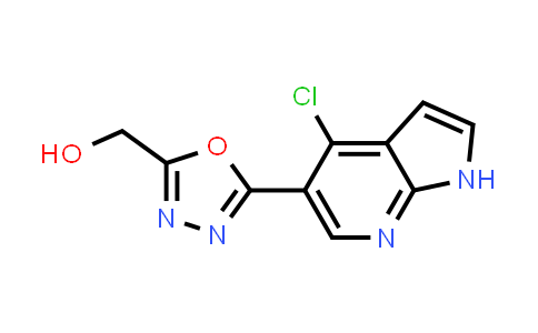 CAS No. 944123-74-4, 1,3,4-Oxadiazole-2-methanol, 5-(4-chloro-1H-pyrrolo[2,3-b]pyridin-5-yl)-