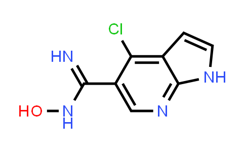 CAS No. 944124-56-5, 1H-Pyrrolo[2,3-b]pyridine-5-carboximidamide, 4-chloro-N-hydroxy-