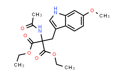 CAS No. 94438-00-3, Diethyl 2-acetamido-2-((6-methoxy-1H-indol-3-yl)methyl)malonate