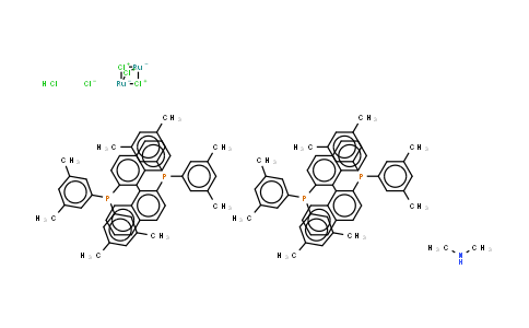 944451-10-9 | Dimethylammonium dichlorotri(mu-chloro)bis{(S)-(-)-2,2'-bis[di(3,5-xylyl)phosphino]-1,1'-binaphthyl}diruthenate(II)
