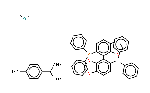 944451-28-9 | Chloro[(R)-(+)-5,5'-bis(diphenylphosphino)-4,4'-bi-1,3-benzodioxole](p-cymene)ruthenium(II) chloride