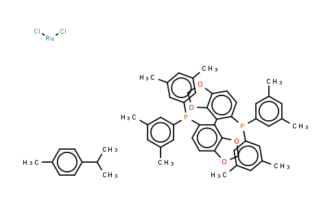 944451-30-3 | Chloro[(R)-(+)-5,5'-bis[di(3,5-xylyl)phosphino]-4,4'-bi-1,3-benzodioxole](p-cymene)ruthenium(II) Chloride