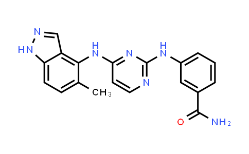 CAS No. 944795-40-8, Benzamide, 3-[[4-[(5-methyl-1H-indazol-4-yl)amino]-2-pyrimidinyl]amino]-