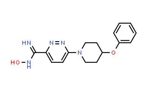 CAS No. 944808-49-5, 3-Pyridazinecarboximidamide, N-hydroxy-6-(4-phenoxy-1-piperidinyl)-