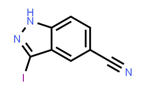 CAS No. 944898-90-2, 3-Iodo-1H-indazole-5-carbonitrile