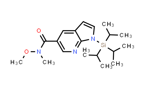 CAS No. 944937-28-4, N-methoxy-N-methyl-1-(triisopropylsilyl)-1H-pyrrolo[2,3-b]pyridine-5-carboxamide