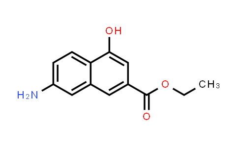 CAS No. 945034-40-2, 2-Naphthalenecarboxylic acid, 7-amino-4-hydroxy-, ethyl ester
