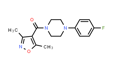 CAS No. 945201-72-9, Methanone, (3,5-dimethyl-4-isoxazolyl)[4-(4-fluorophenyl)-1-piperazinyl]-