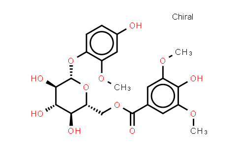 CAS No. 945259-61-0, 4'-Hydroxy-2'-methoxyphenol 1-O-β-D-(6-O-syringoyl) glucopyranoside