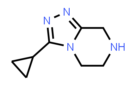 CAS No. 945262-32-8, 3-Cyclopropyl-5H,6H,7H,8H-[1,2,4]triazolo[4,3-a]pyrazine