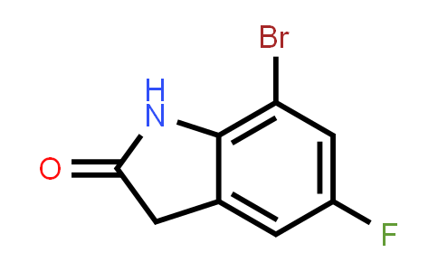 CAS No. 945379-34-0, 7-Bromo-5-fluoro-2,3-dihydro-1H-indol-2-one