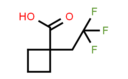 CAS No. 945495-63-6, 1-(2,2,2-Trifluoroethyl)cyclobutane-1-carboxylic acid
