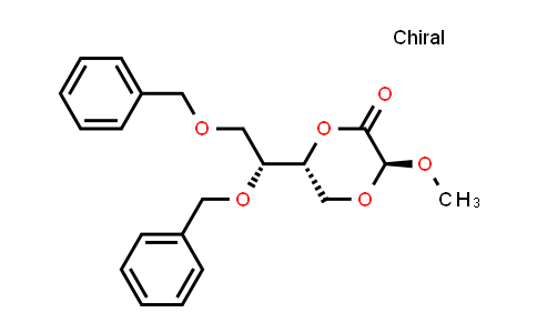 CAS No. 960365-78-0, (3S,6R)-6-((R)-1,2-bis(benzyloxy)ethyl)-3-methoxy-1,4-dioxan-2-one
