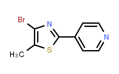 CAS No. 960493-33-8, 4-Bromo-5-methyl-2-(pyridin-4-yl)thiazole