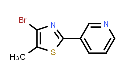 CAS No. 960493-35-0, 4-Bromo-5-methyl-2-(pyridin-3-yl)thiazole