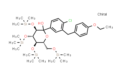 CAS No. 960494-15-9, (3R,4S,5R,6R)-2-(4-chloro-3-(4-ethoxybenzyl)phenyl)-3,4,5-tris((trimethylsilyl)oxy)-6-(((trimethylsilyl)oxy)methyl)tetrahydro-2H-pyran-2-ol