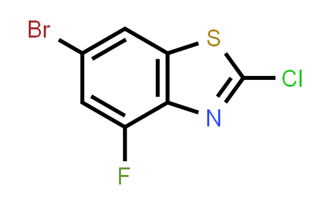 CAS No. 960535-41-5, 6-Bromo-2-chloro-4-fluorobenzo[d]thiazole