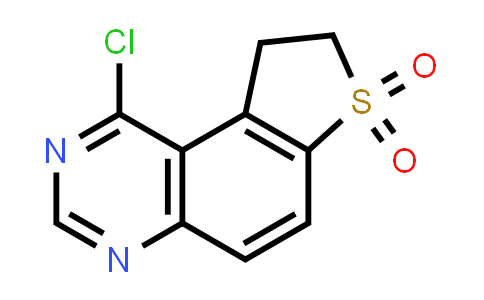 CAS No. 960589-48-4, 1-Chloro-8,9-dihydrothieno[3,2-f]quinazoline 7,7-dioxide
