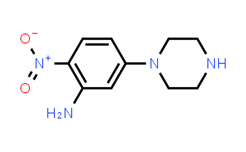 CAS No. 96103-52-5, 2-Nitro-5-(1-piperazinyl)benzenamine