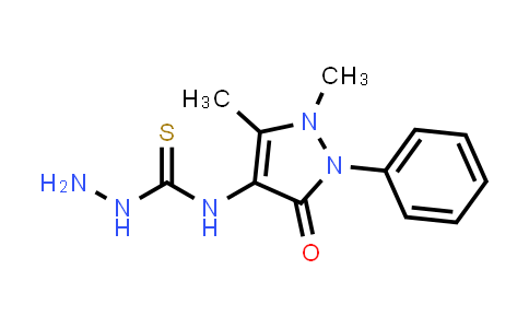 CAS No. 96447-49-3, N-(1,5-Dimethyl-3-oxo-2-phenyl-2,3-dihydro-1H-pyrazol-4-yl)hydrazinecarbothioamide