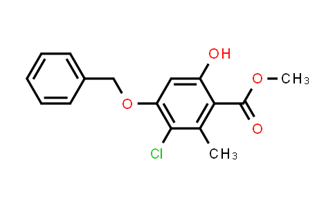 CAS No. 96682-19-8, Methyl 4-(benzyloxy)-3-chloro-6-hydroxy-2-methylbenzoate